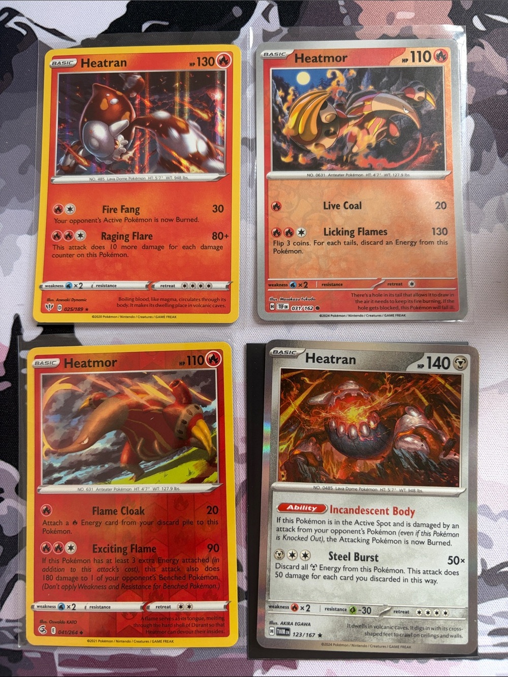 Heatran Heatmor Reverse Holo Holo Pokémon Card Lot Multiple Artworks TCG ✨5/$25✨